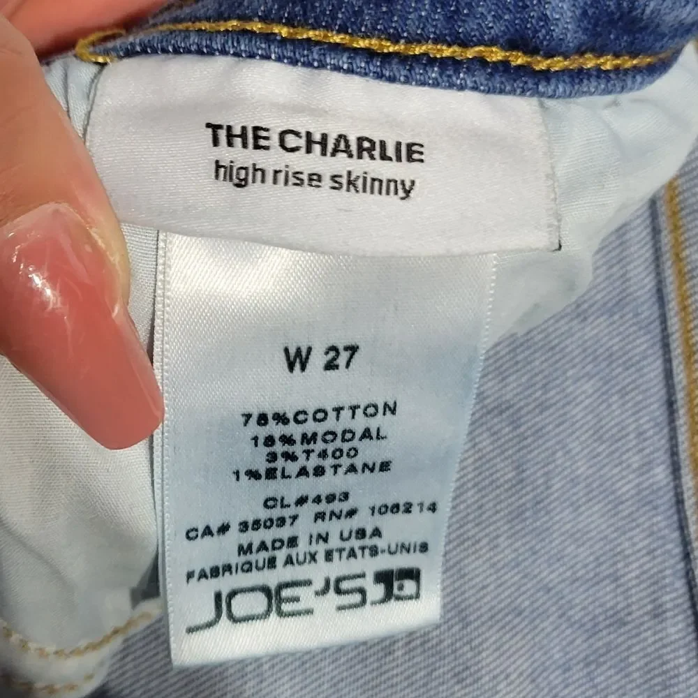 Joe's the charlie High Rise skinny jeans sz 27
